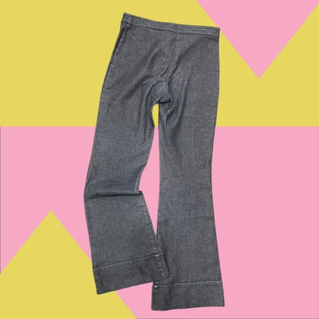[USED] 漢字刺繍 ブーツカット ストレッチ PANTS