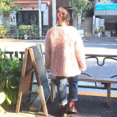 [USED] あわ〜いPINKフェイクファーJKT