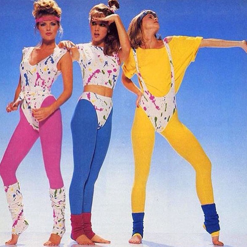 USED] 80's エアロビ風 サロペット | garden730