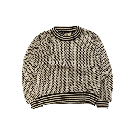[USED] "L.L.BEAN" バーズアイ🦜ニット
