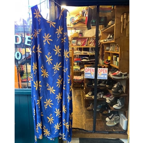 [USED] 花柄レーヨンワンピース