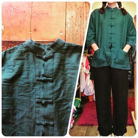 [USED] GREEN CHINA SHIRTS