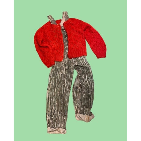 [USED] RED❤️モヘアニットカーディガン