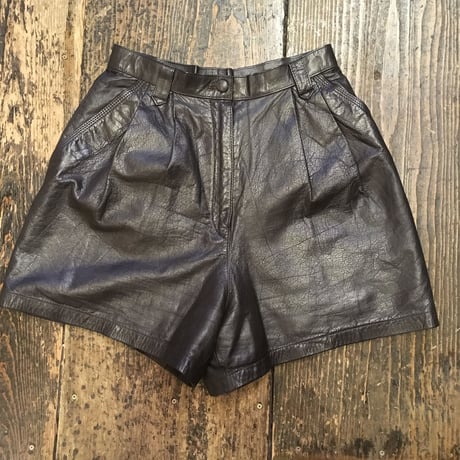 [USED] REALレザータック入りショートパンツ