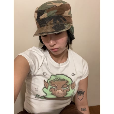 [USED] US CAMO 耳付きCAP