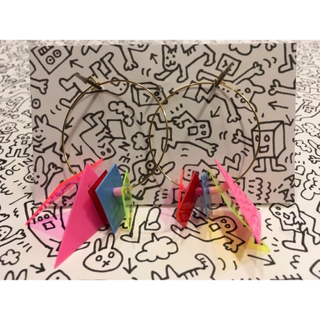 [BENICOTOY] △▶︎□  フープピアス  / カラー