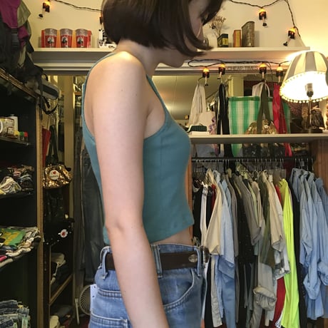 [USED] しぶい！くすんだgreenのキャミソール