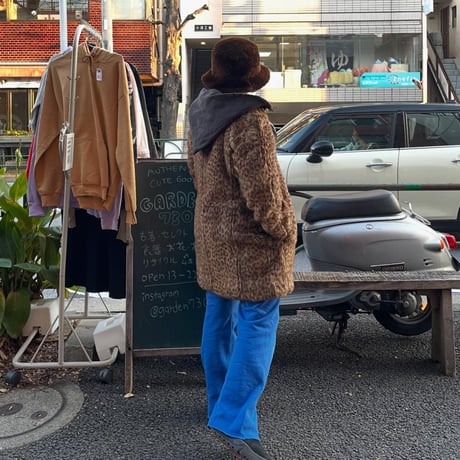 [USED] レオパード柄 フェイクファーコート