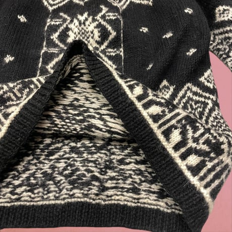 [USED]  ハイネックノルディック柄 KNIT
