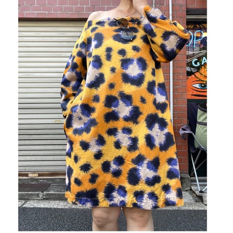 [USED] KENZOレオパードワンピース 🐆