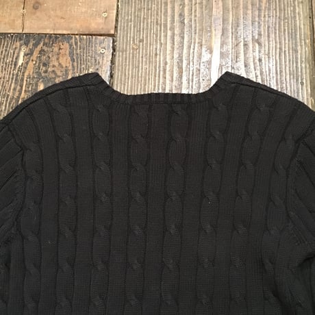 [USED] COTTON100% シンプルVネックセーター