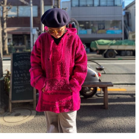 [USED] MEXICAN PARKA 💖NEON PINK/BLACK