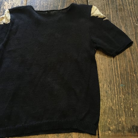 [USED] 鷹のショートスリーブニット