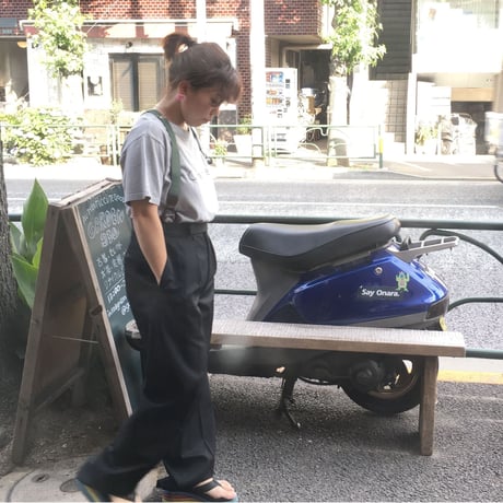 [USED] ドレスパンツ！サスペンダーボタン付き