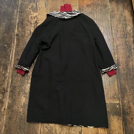 [USED] ゼブラ柄リバーシブルコート