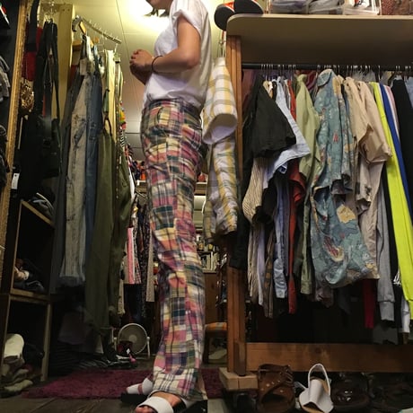 [USED] パッチワークチェック柄PANTS
