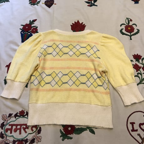 [USED] 半袖パフスリーブニット