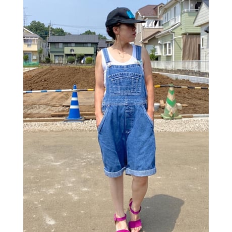 [USED]  DENIM SHORT オーバーオール