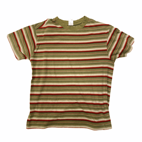 [USED] ピスタチオカラー🌱マルチボーダーTee
