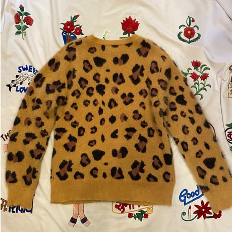 [USED］Cheloe cevieny×OC レオパード柄カーディガン