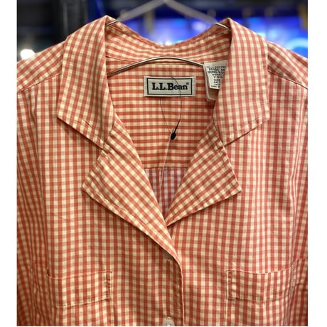 [USED] WOMENS L.L.Bean 開襟ギンガムチェックシャツ