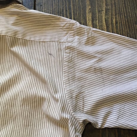 [USED] US WORK SHIRTS! グレーストライプ