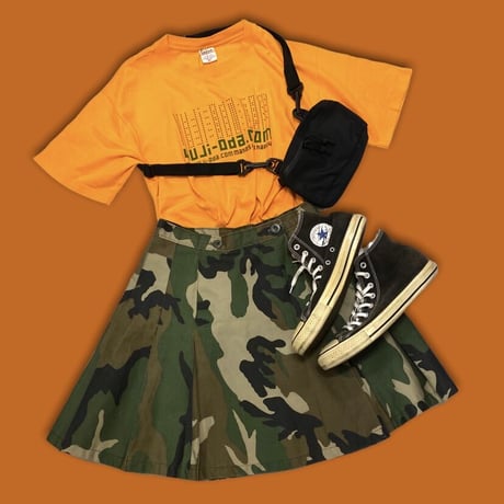 [USED] made in CANADA ! CAMO柄 巻きスカート🦆