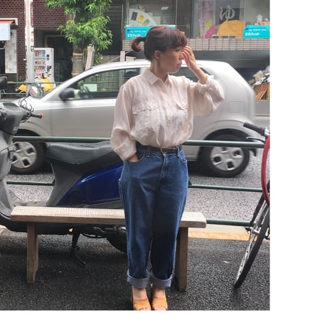 [USED] ふわっとシンプルSILKシャツ