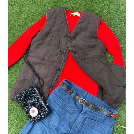 [USED] vintage CHINA VEST♡