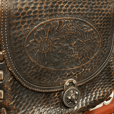 [USED] ヒマワリ🌻ショルダーLEATHER BAG