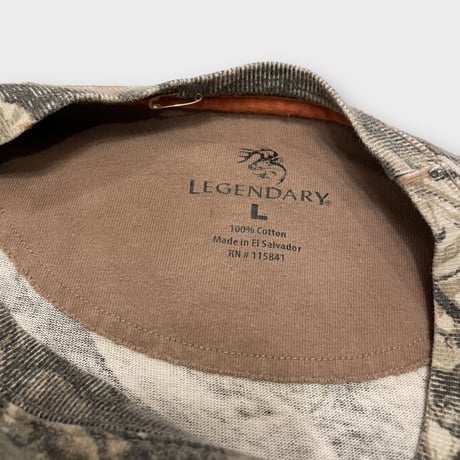 [USED] 袖プリ RealTree CAMO ロンTee