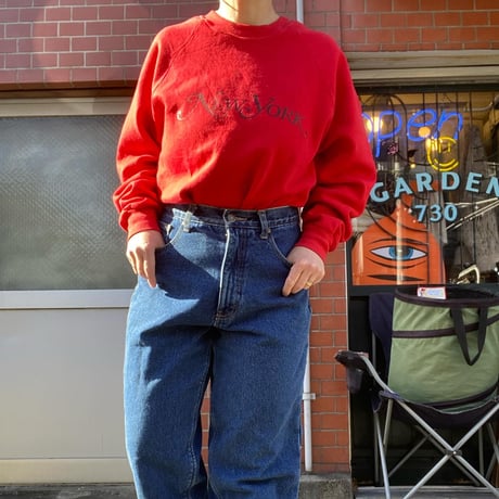[USED]80's "NEW YORK magazine" SWEAT ❤️
