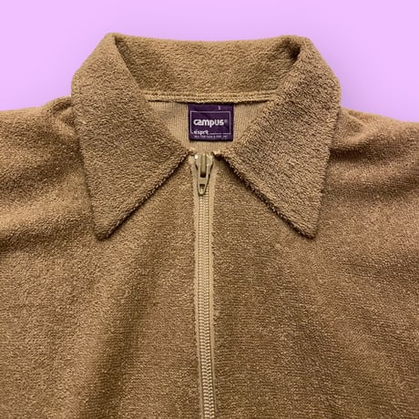 [USED]80’sパイル地ZIP TOPS
