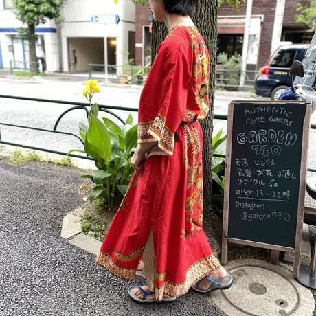[USED]  REDドラゴン🐉 EURO VINTAGE ワンピース