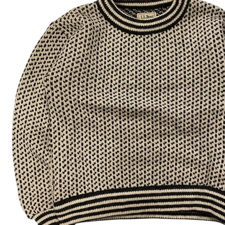 [USED] "L.L.BEAN" バーズアイ🦜ニット