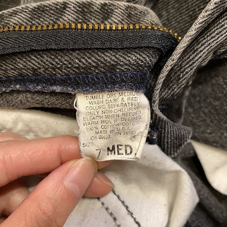[USED] 80's Lee BLACK DENIM！