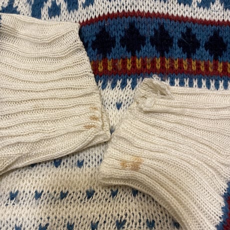 [USED]軽~いNORDIC KNIT made in ITALY