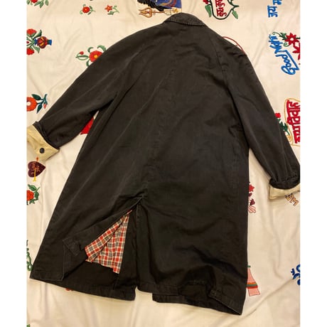 [USED] Vintage BLACK ステンカラーコート
