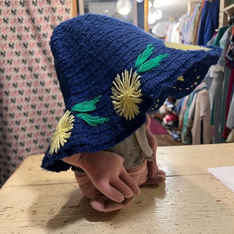 [USED]vintage 小さめ編み帽子