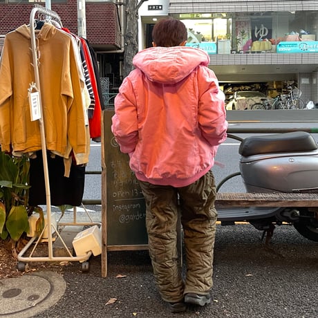 [USED] PINK🩷ダック地 パーカー