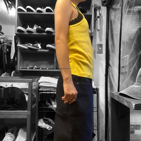[USED]リブ　Yellowタンクトップ