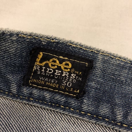 [USED] 60-70's Lee 101Z サイド黒タグ CUTOFF DENIM / W30