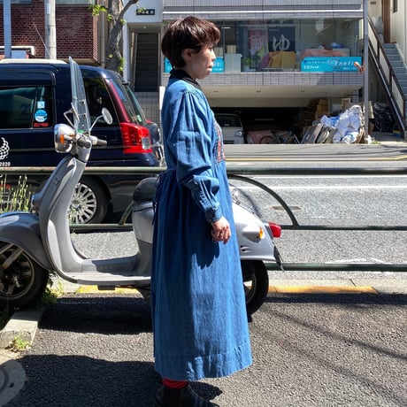 [USED]  デニムワンピース  💙