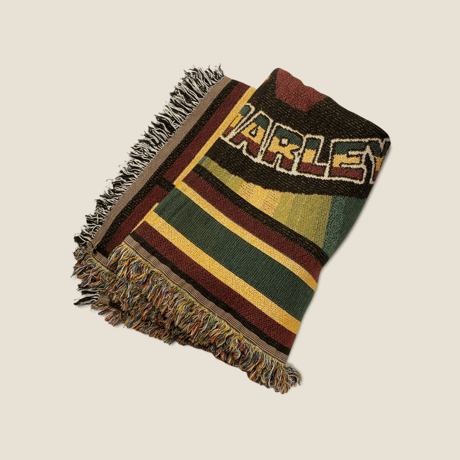[USED]  Vintage BOB MARLEY ジャガード ラグ