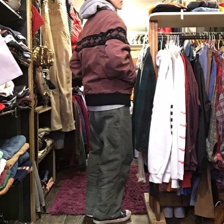 [USED] Carhartt 柄入り ダック JKT (グリーン/エンジ)