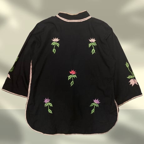 [USED]made in PHILIPPINES 🪷ノーカラーシャツ