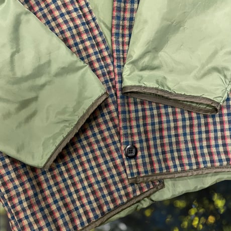 [USED] PRIMALOFT® オリーブ x チェック の ライナー JKT