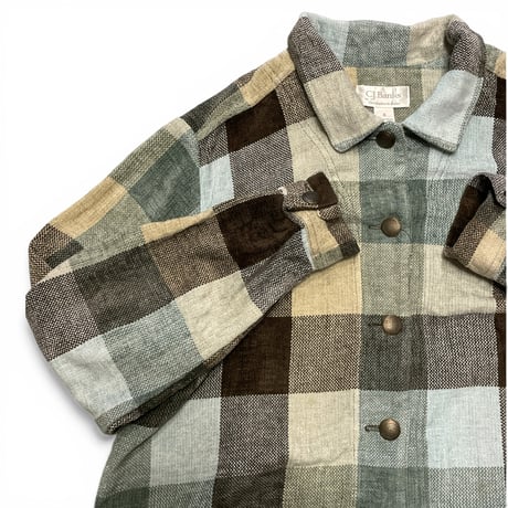 [USED] 春色 CHECK ふわふわネルJKT