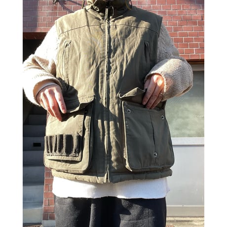 [USED] AIGLE リバーシブル 中綿入り ハンティングベスト