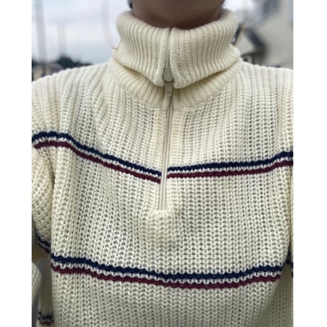 [USED] HALF ZIP ニット